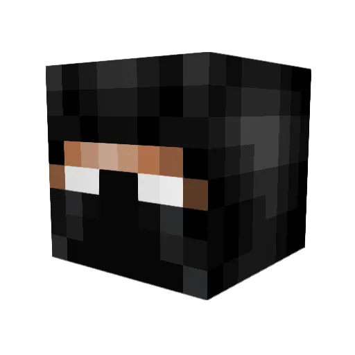 Tardyturtle Minecraft avatar head, 3D render