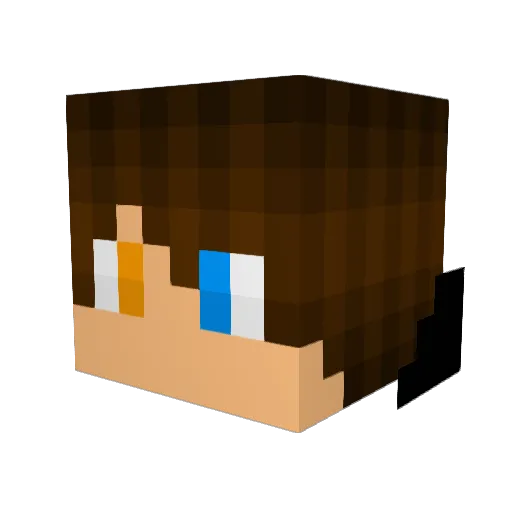 TareieiGG Minecraft avatar head, 3D render