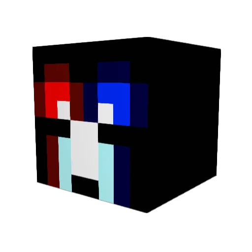 Tareku Minecraft avatar head, 3D render