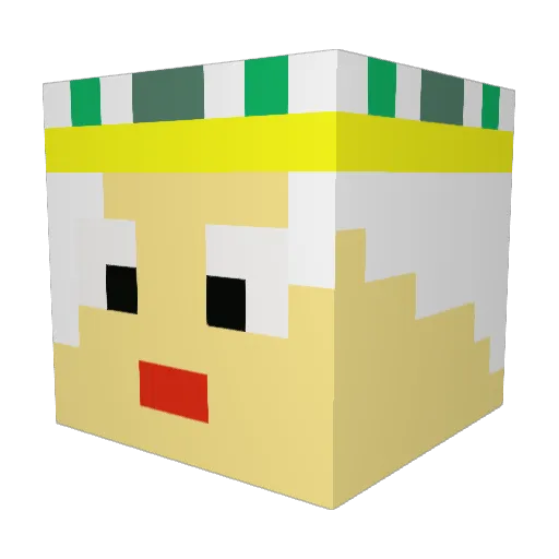 TargaryenDragon Minecraft avatar head, 3D render