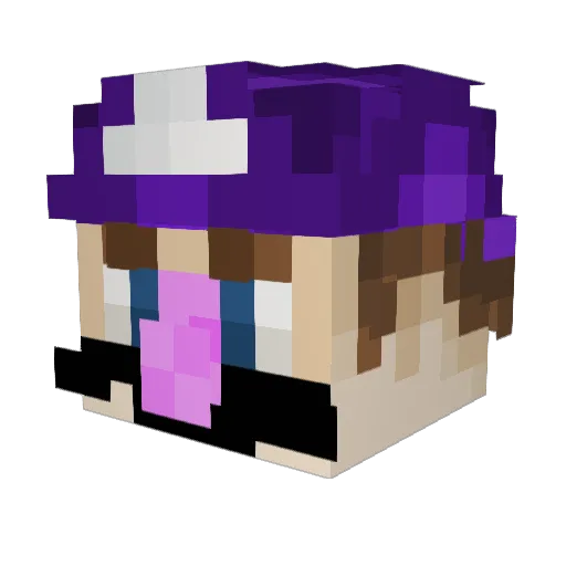Target13 Minecraft avatar head, 3D render