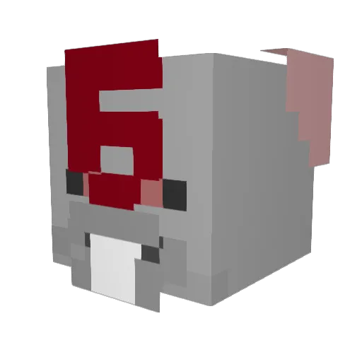 TargetIsGreat Minecraft avatar head, 3D render