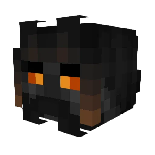 Targlor Minecraft avatar head, 3D render