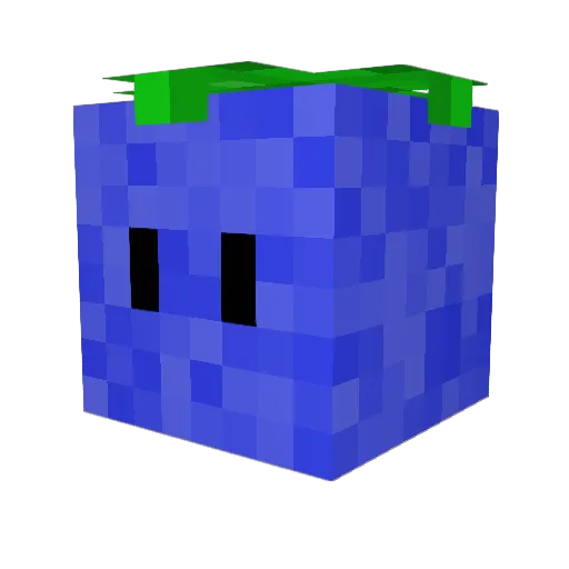 Tari Minecraft avatar head, 3D render