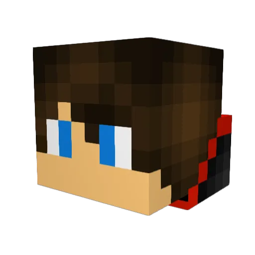 TariJoy Minecraft avatar head, 3D render