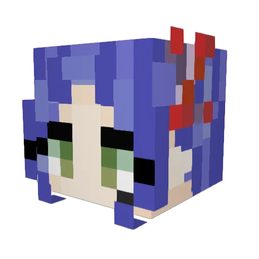 TariSuVt Minecraft avatar head, 3D render