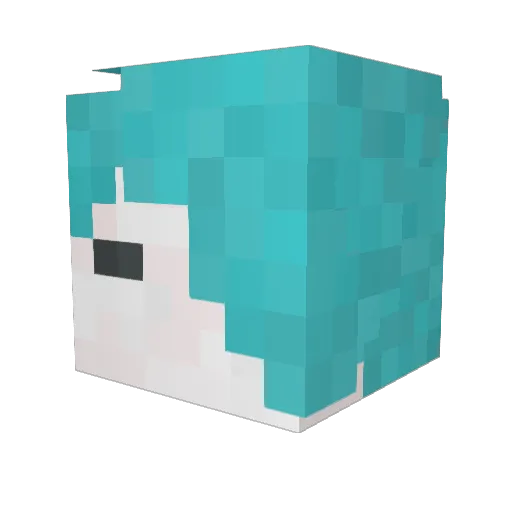 Taria_chan_334 Minecraft avatar head, 3D render
