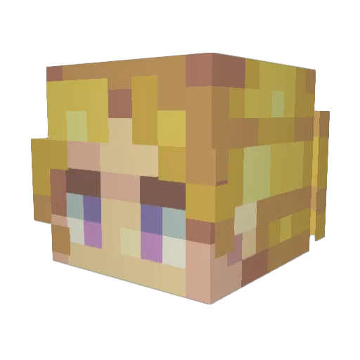 Taricerox Minecraft avatar head, 3D render