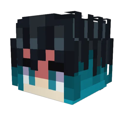 Tarki21 Minecraft avatar head, 3D render