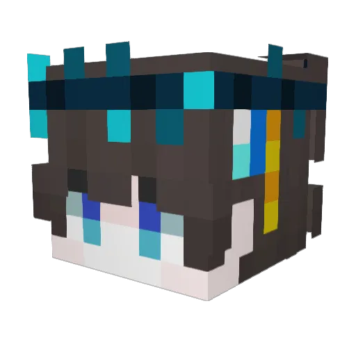 Tarkin5566 Minecraft avatar head, 3D render