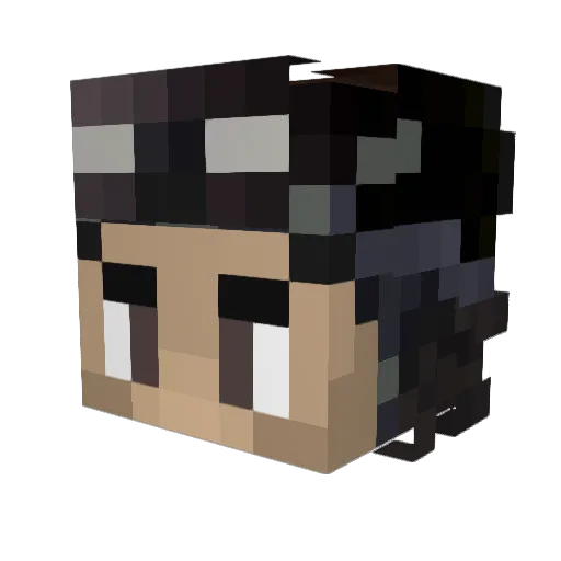 Tarkmar Minecraft avatar head, 3D render