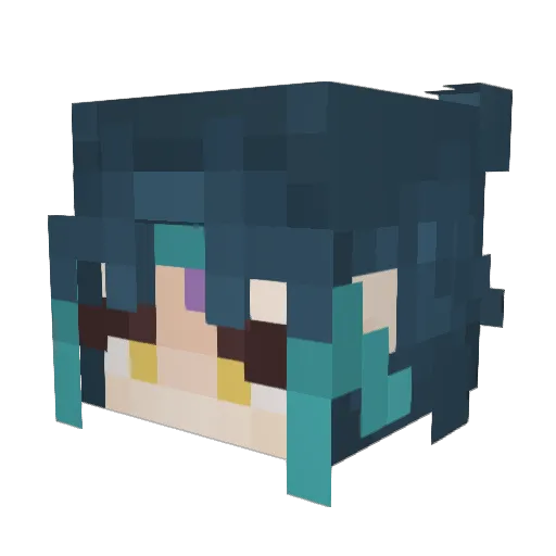 Tarlos79 Minecraft avatar head, 3D render