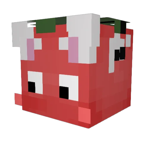 Tarmato Minecraft avatar head, 3D render