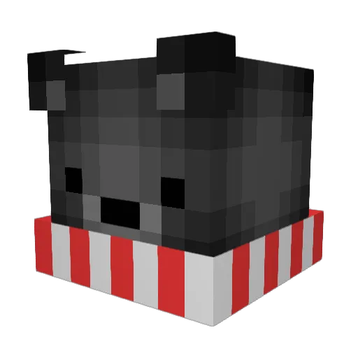 Tarmio Minecraft avatar head, 3D render