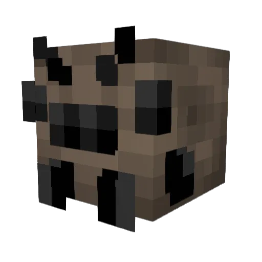Tarntual Minecraft avatar head, 3D render