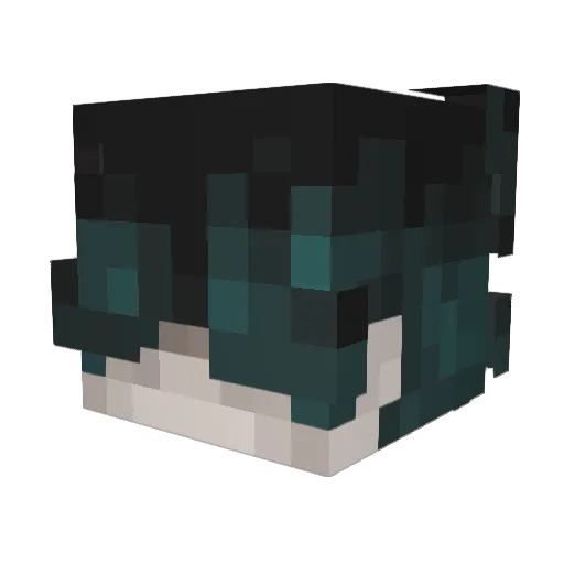 TaroKaze Minecraft avatar head, 3D render