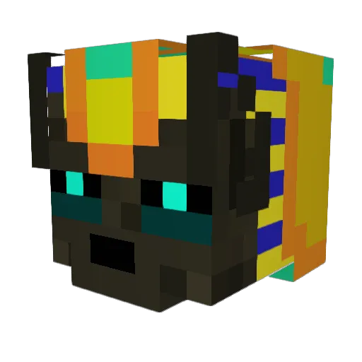 TaroLovesU Minecraft avatar head, 3D render