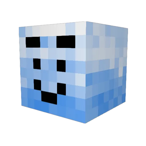 Taro_17 Minecraft avatar head, 3D render