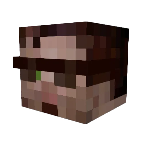 Taro_Enoshima Minecraft avatar head, 3D render