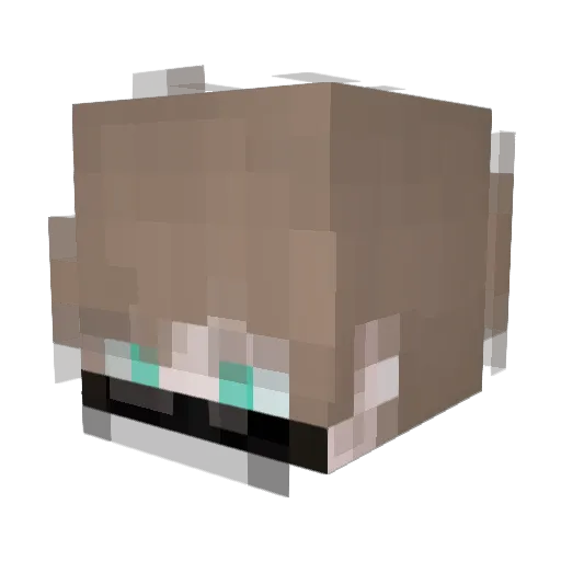Taroimoi Minecraft avatar head, 3D render