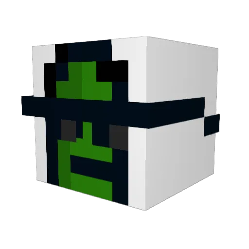 Tarokat Minecraft avatar head, 3D render