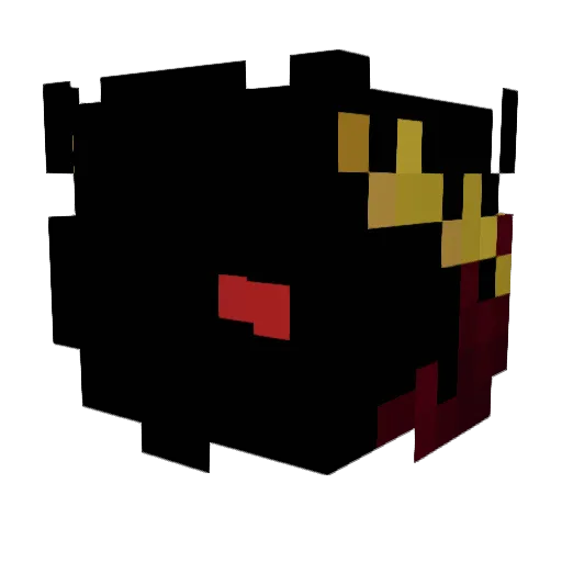 Taronagent007 Minecraft avatar head, 3D render