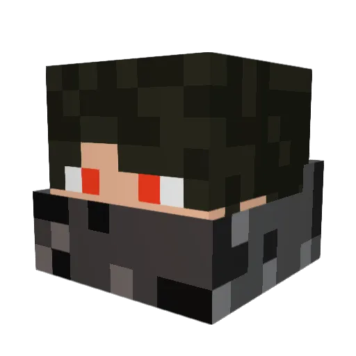 Tarot4 Minecraft avatar head, 3D render