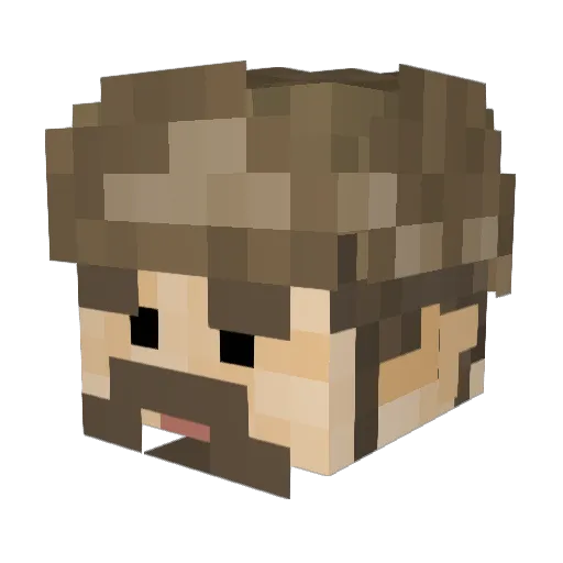 TarreyTown Minecraft avatar head, 3D render