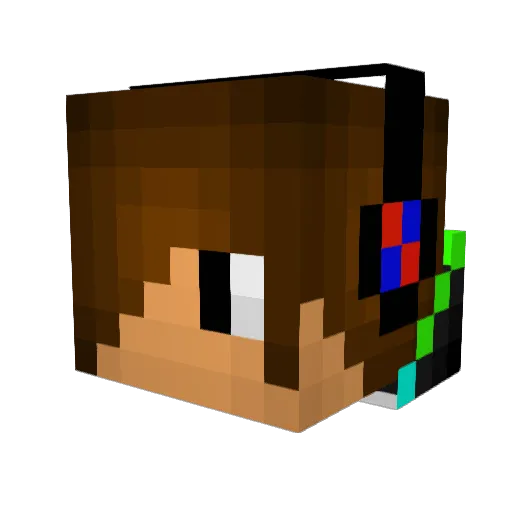 TarrgonDerg Minecraft avatar head, 3D render