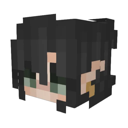 Tarriena Minecraft avatar head, 3D render