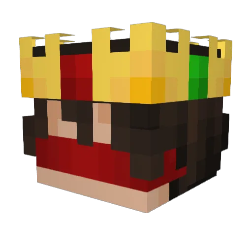 Tarrri Minecraft avatar head, 3D render