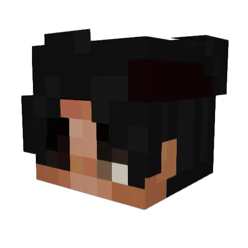 TarryOxMamba Minecraft avatar head, 3D render