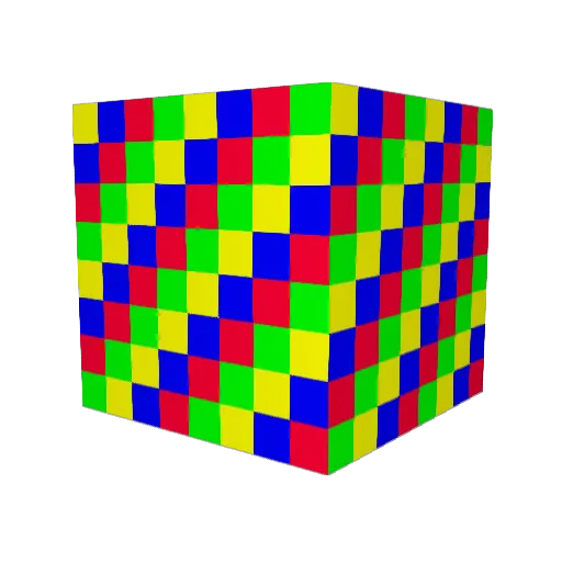 TartanPower Minecraft avatar head, 3D render