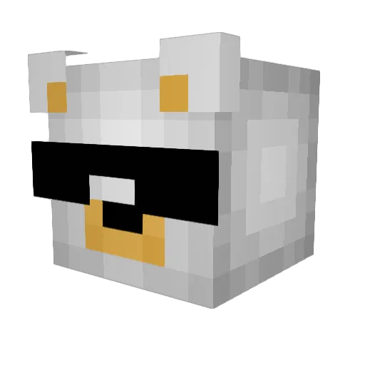 Tartanyus Minecraft avatar head, 3D render