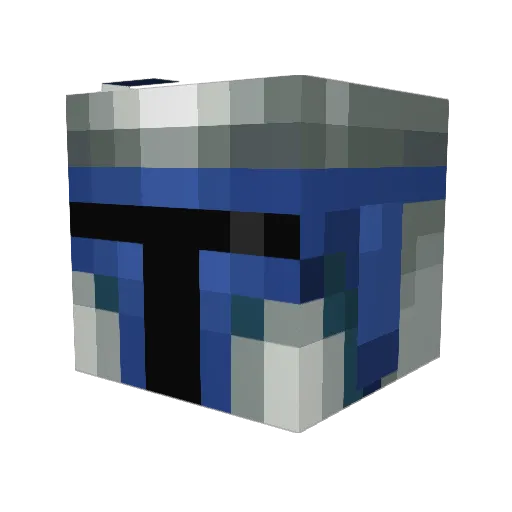 Tartblock Minecraft avatar head, 3D render