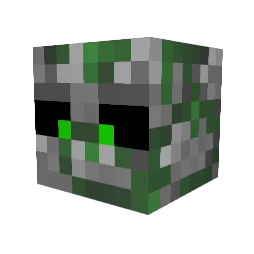 TarteOFraise Minecraft avatar head, 3D render