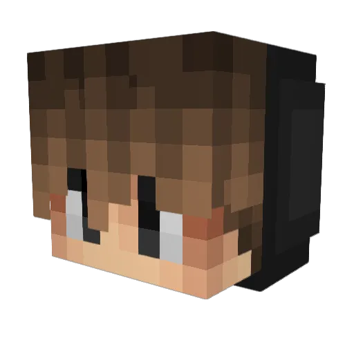 Taryaa Minecraft avatar head, 3D render