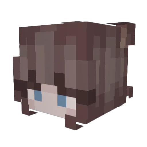 Taryn___ Minecraft avatar head, 3D render