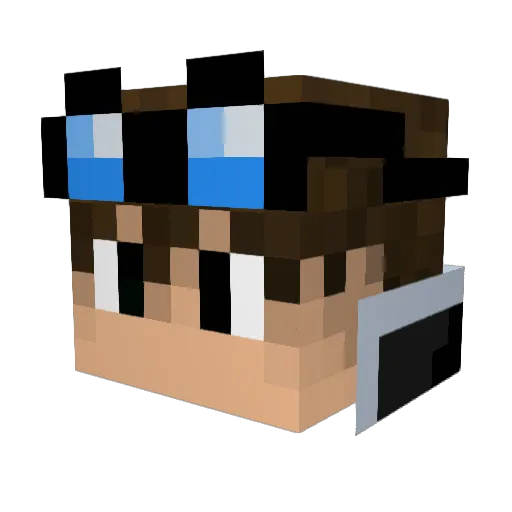 Tarzan218 Minecraft avatar head, 3D render