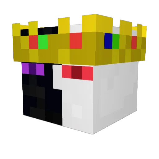 Tasae Minecraft avatar head, 3D render