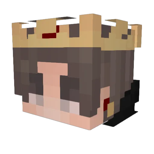 Tasaina Minecraft avatar head, 3D render