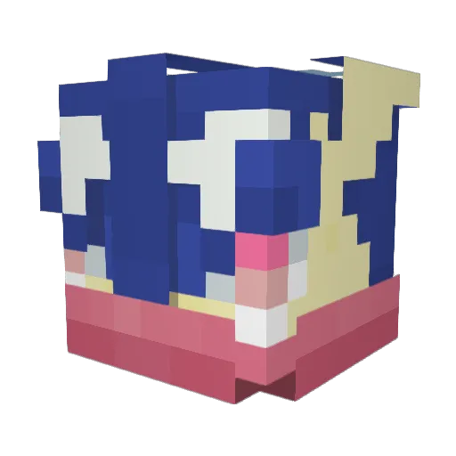 Tasche16 Minecraft avatar head, 3D render