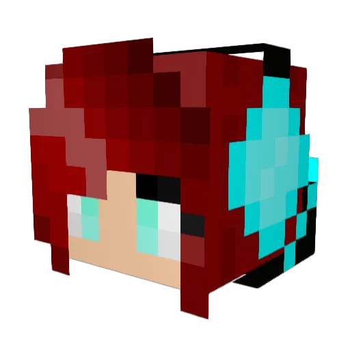 TashaLeigh0102 Minecraft avatar head, 3D render