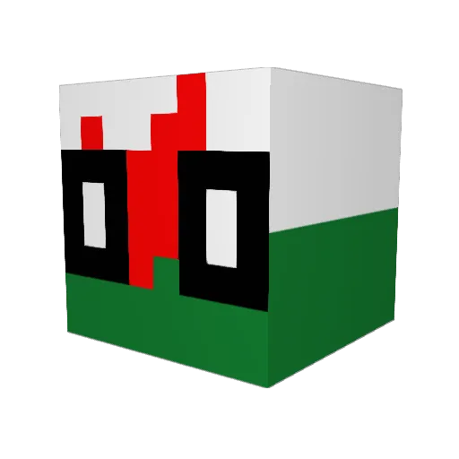 TashaP03 Minecraft avatar head, 3D render