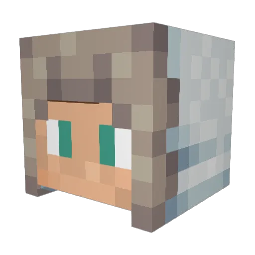 Tashious Minecraft avatar head, 3D render