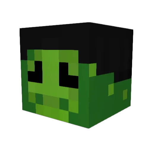 Tasia7 Minecraft avatar head, 3D render