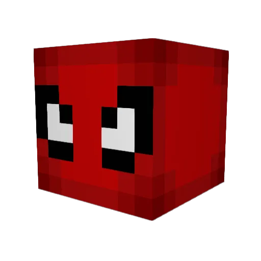 Tasialuvs Minecraft avatar head, 3D render