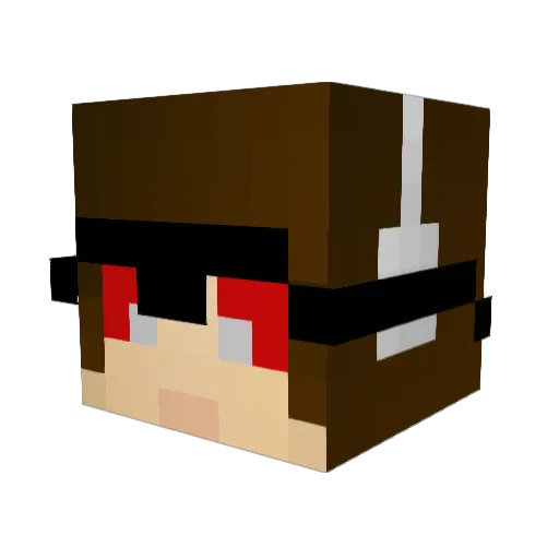 Tasify_ Minecraft avatar head, 3D render