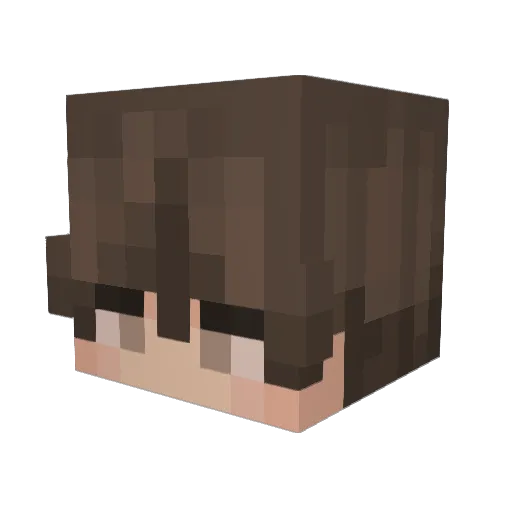 Tasiiiiii Minecraft avatar head, 3D render