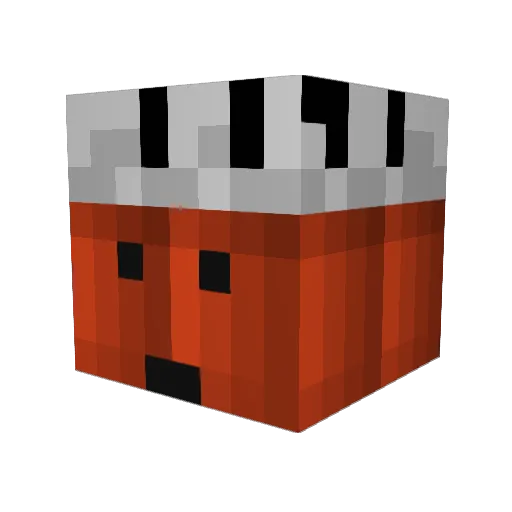 TaskFS Minecraft avatar head, 3D render